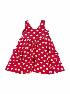 Remie Girl Red White Polka Dot Sleeveless Dress 12–18 Months